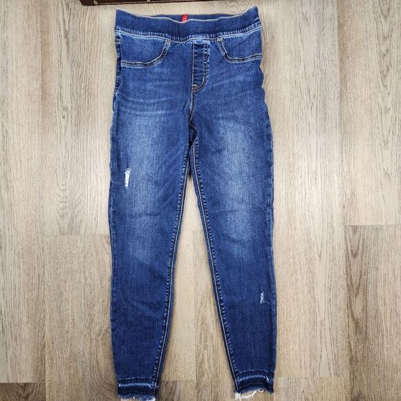 Spanx Distressed Denim Leggings Size S - Picture 1 of 8
